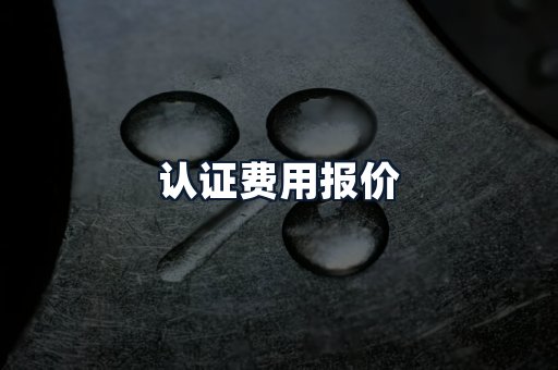 认证费用报价